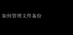 高效管理文件备份的实用技巧