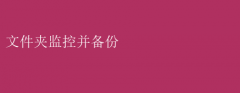 文件夹智能监控，自动备份解决方案