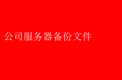 公司服务器备份文件：安全存储指南
