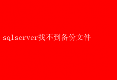 SQL Server：备份文件失踪解决方案