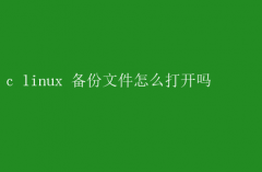 C Linux下如何打开备份文件