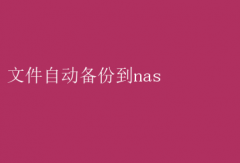 高效办公秘籍：如何实现文件自动备份到NAS存储