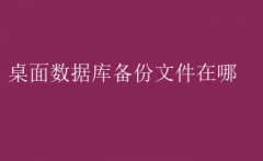 桌面数据库备份文件存放位置指南