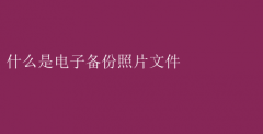 电子备份照片文件全解析
